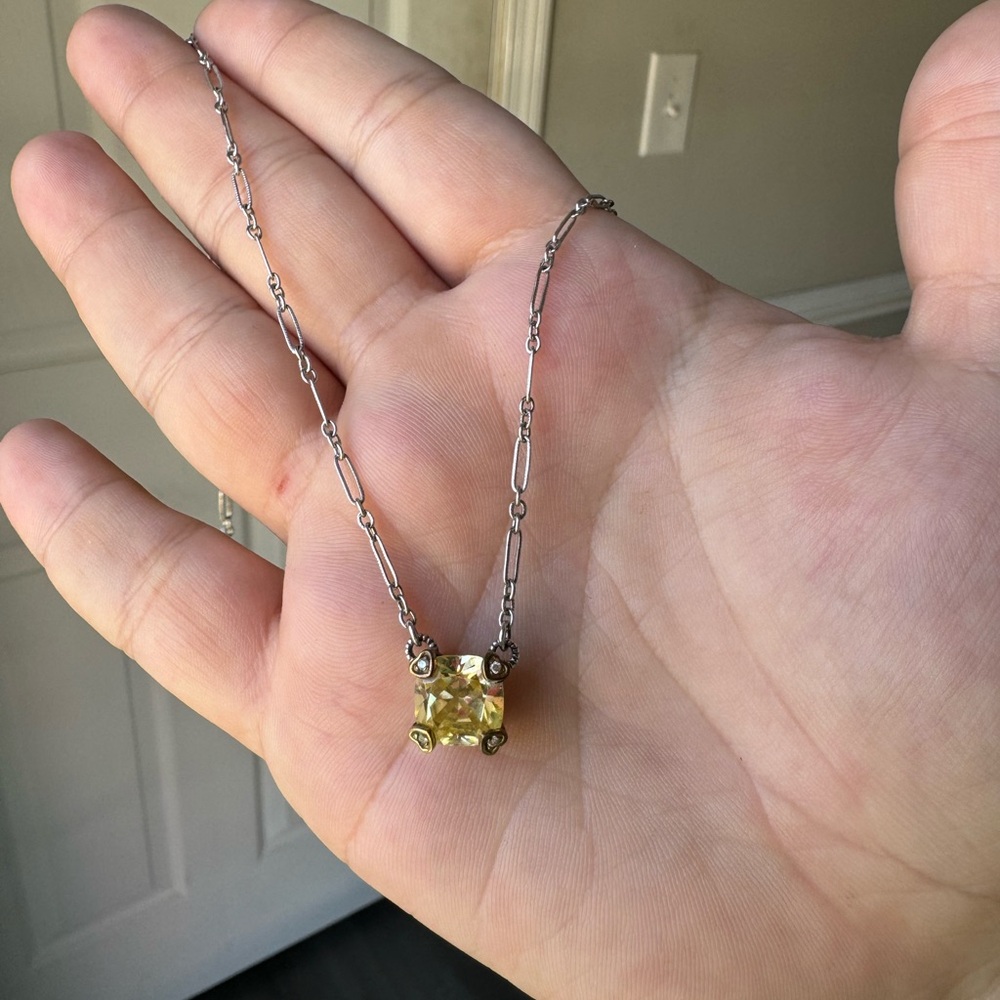 Judith Ripka canary necklace